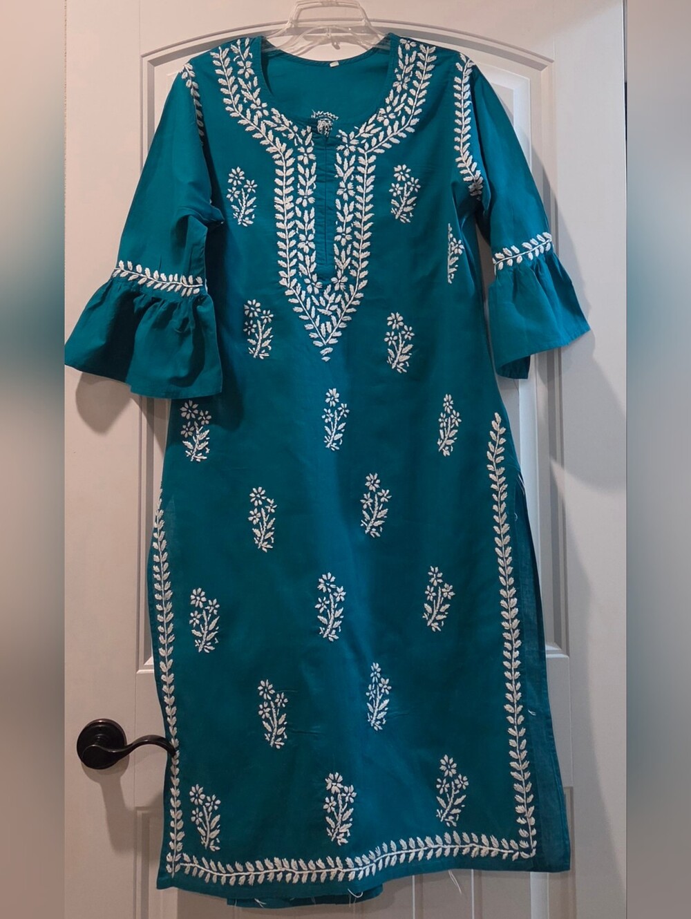 Embroidered Blue Kurta